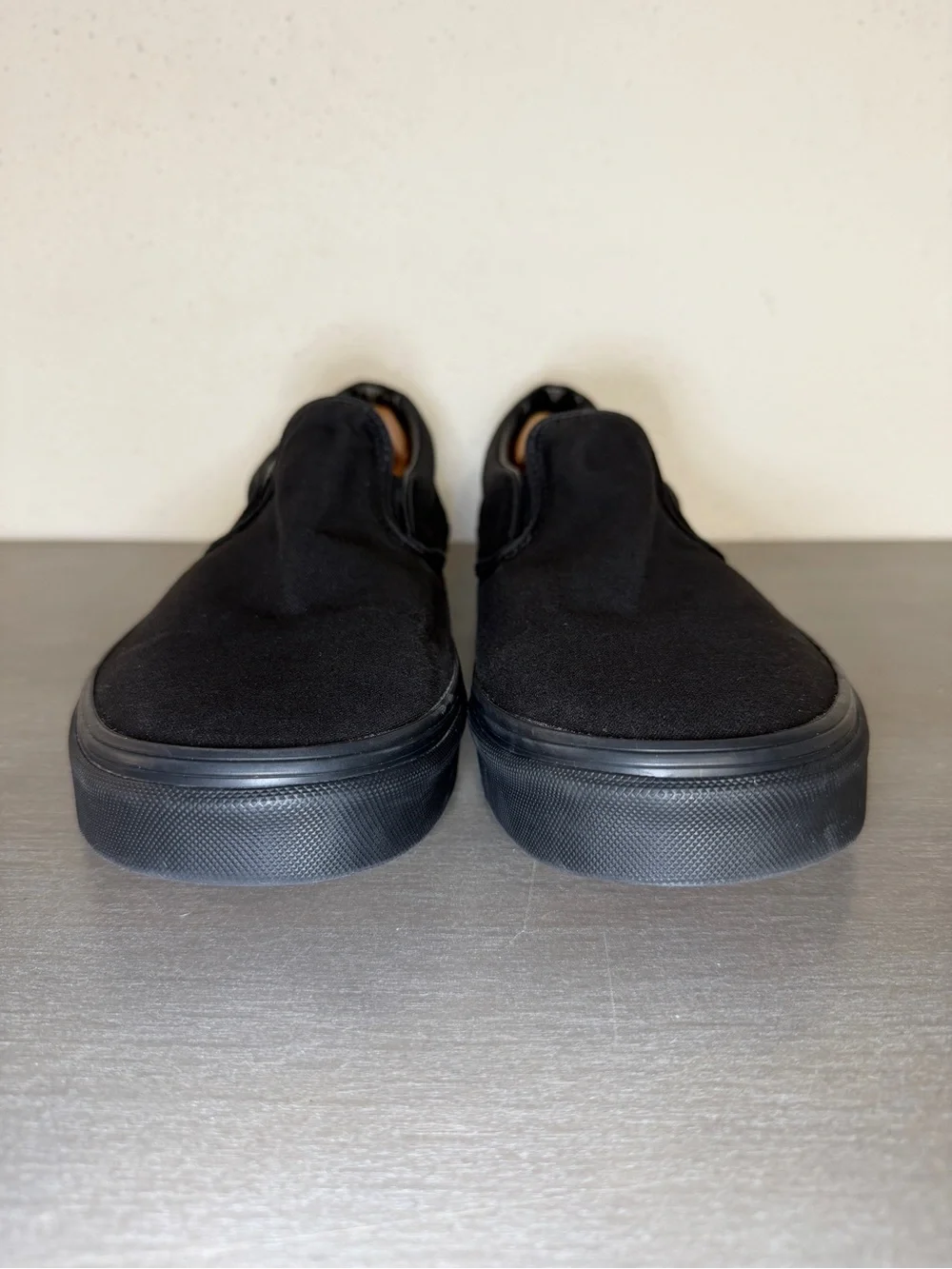 Vans Classic Slip On Black Canvas Shoes Men’s 13 Women’s 14.5 Casual Sneakers